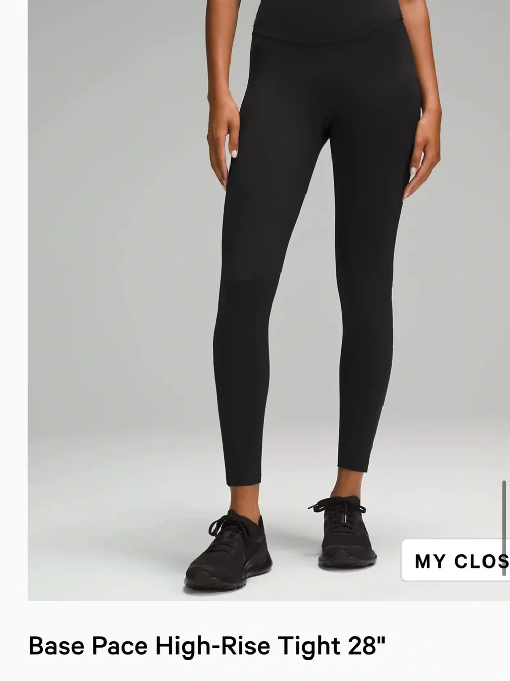 lululemon athletica Black Base Pace High Rise Leggings